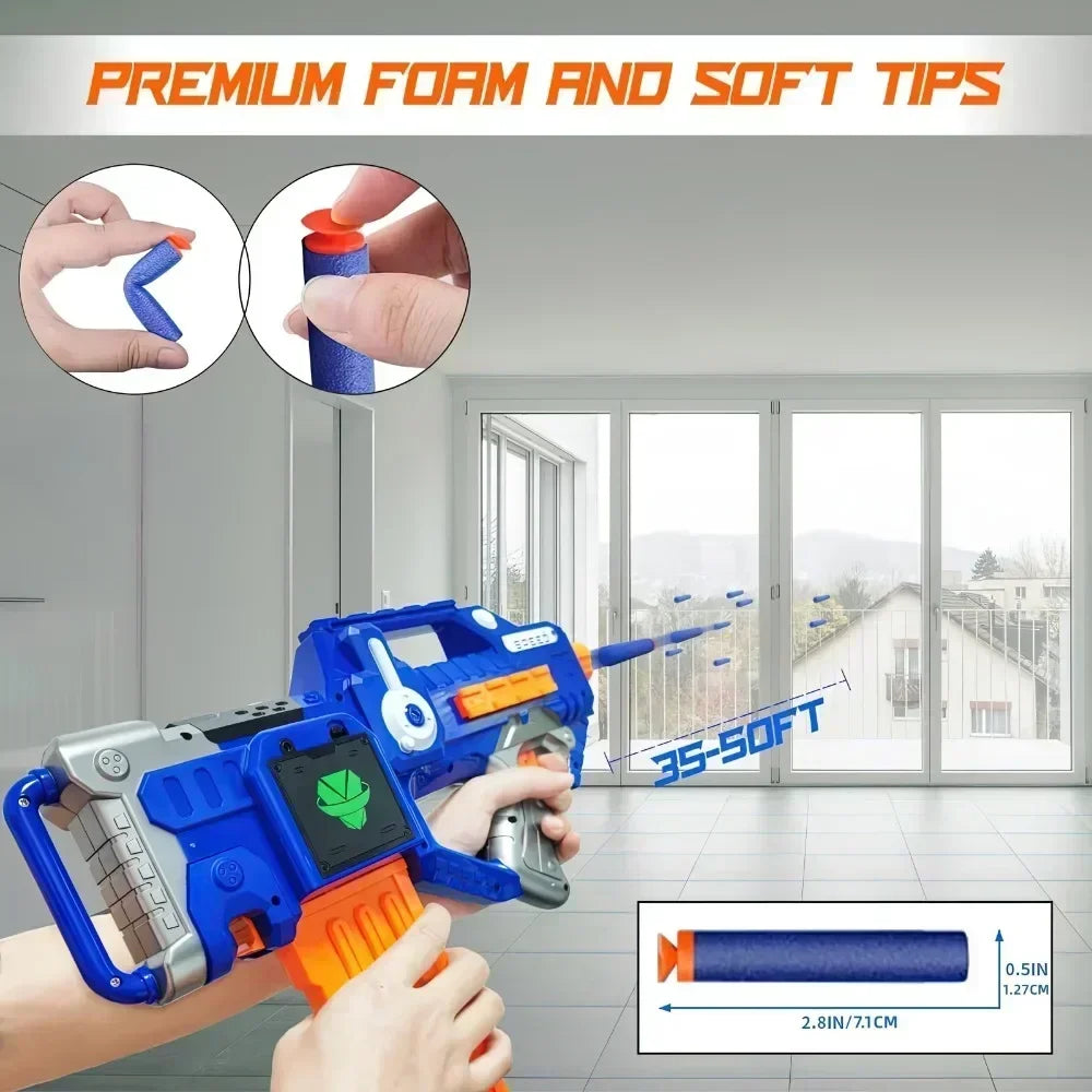 Electric Soft Bullet Sniper Toy Gun for Kids – Nerf/EVA Dart Compatible
