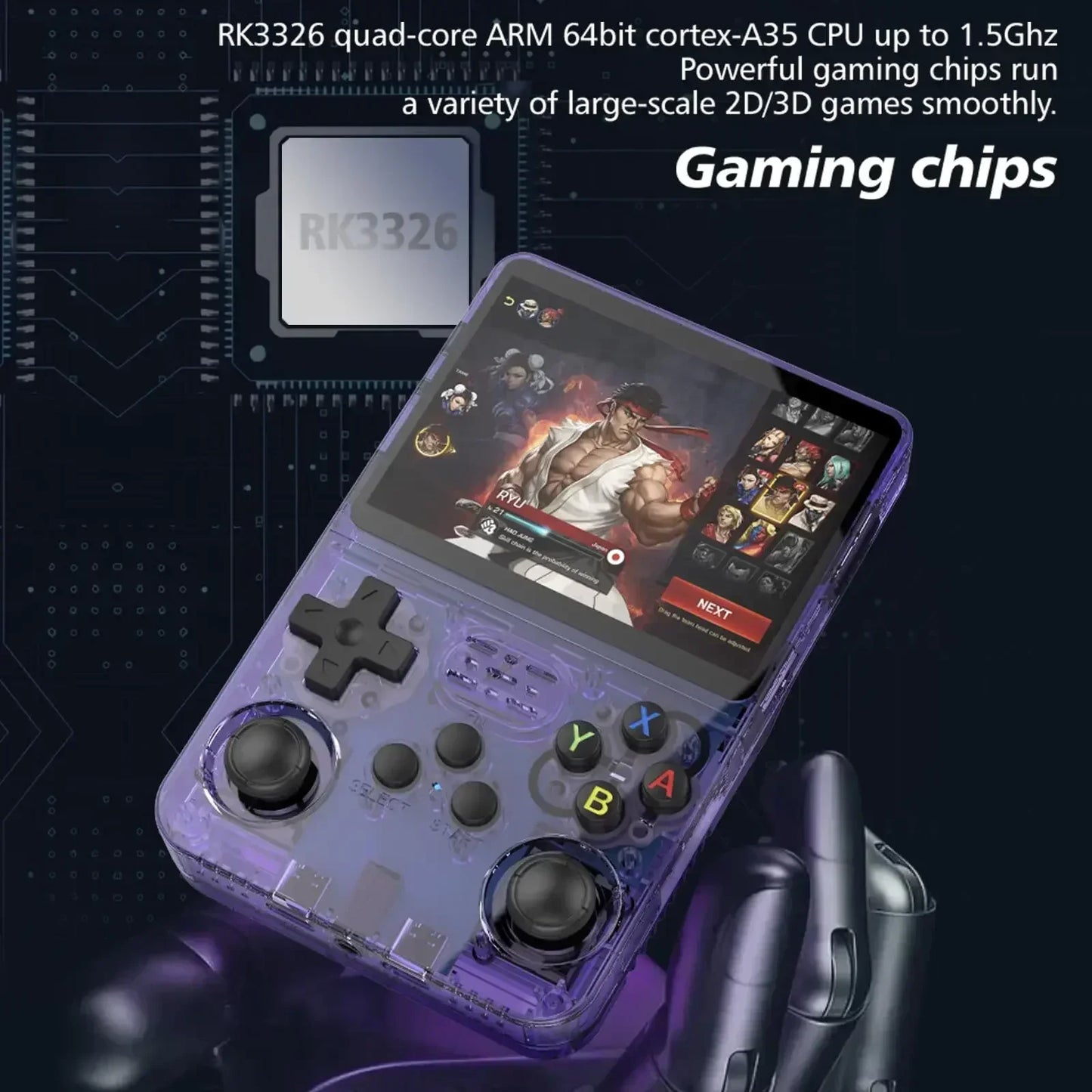 R36S Retro Handheld Game Console Toy – 3.5" IPS 128G