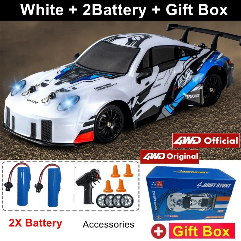4WD RC Drift Car – High-Speed LED Toy