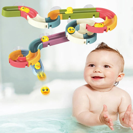 Baby Bath Toy – Duck Water Slide with Suction Cup