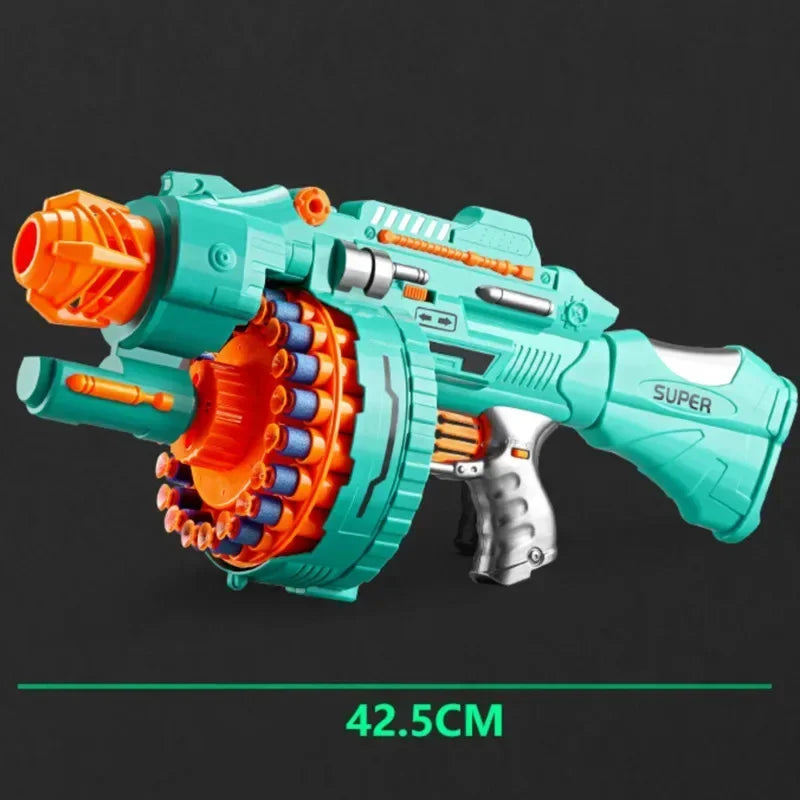 Kids Electric Nerf-Style Gatling Soft Bullet Gun Toy