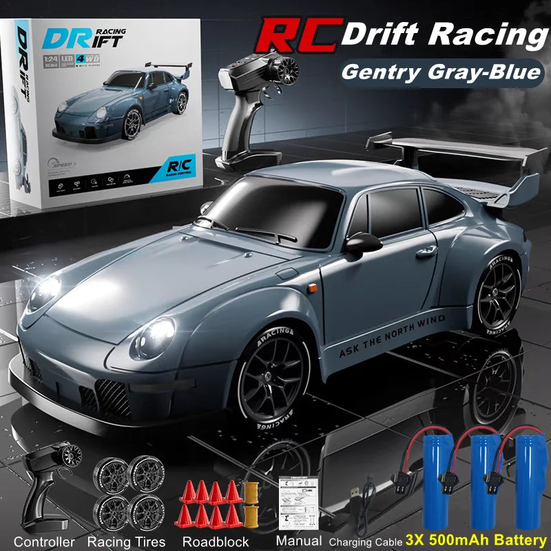 4WD RC Drift Car – High-Speed LED Toy