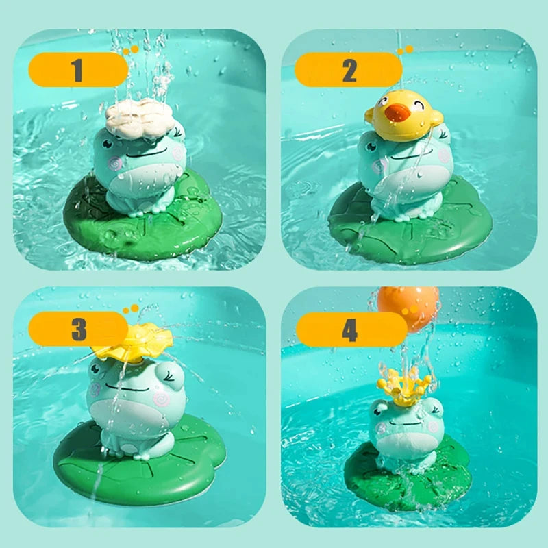 Kids Water Play Toy – Floating Frog Sprayer