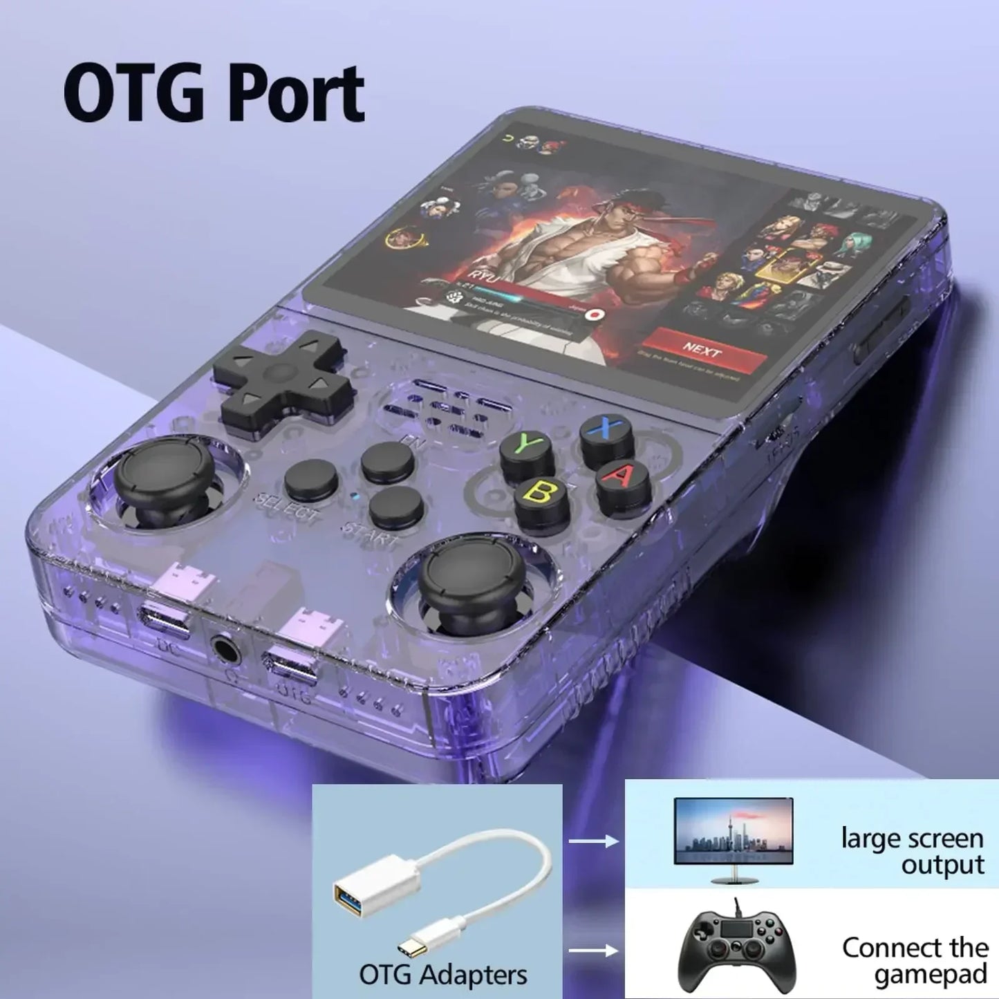 R36S Retro Handheld Game Console Toy – 3.5" IPS 128G