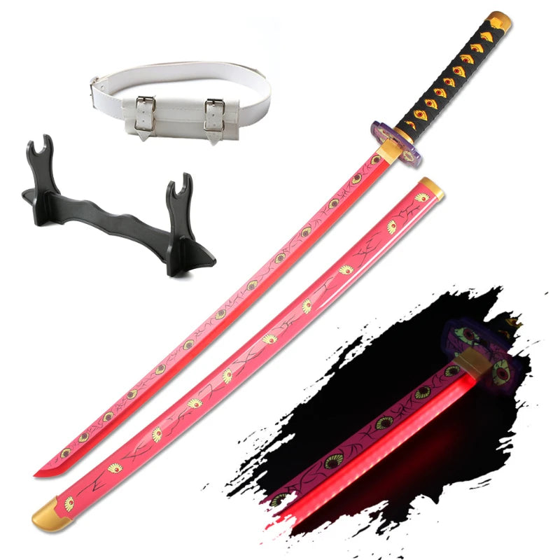 Demon Slayer 104cm Light-Up Katana Cosplay Sword with Belt & Holder