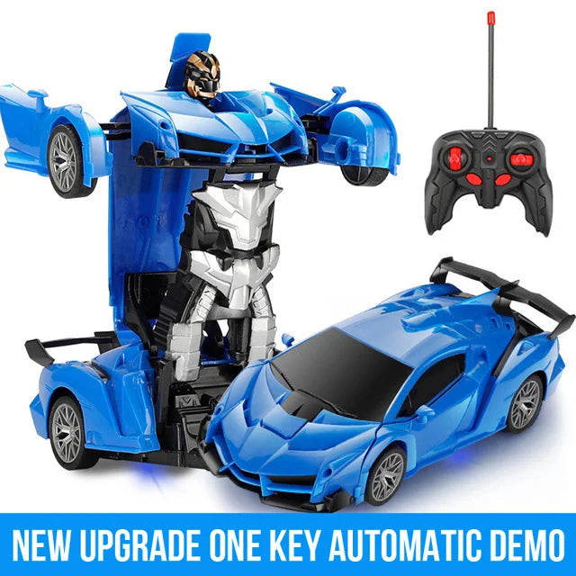 2-in-1 RC Transforming Robot Car – Kids Toy