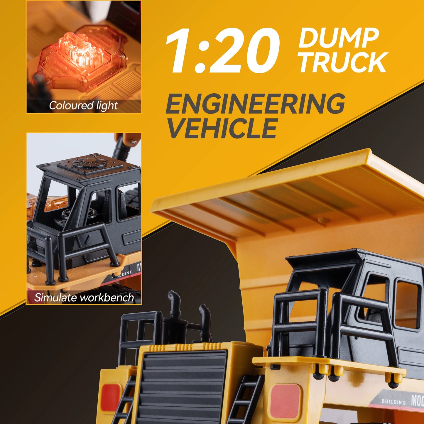 RC Excavator & Dump Truck – Construction Toy