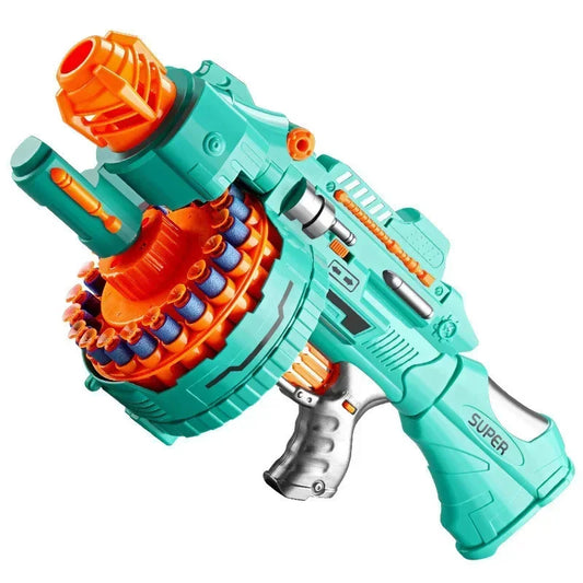 Kids Electric Nerf-Style Gatling Soft Bullet Gun Toy