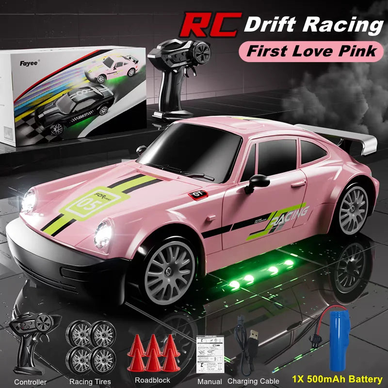 4WD RC Drift Car – High-Speed LED Toy