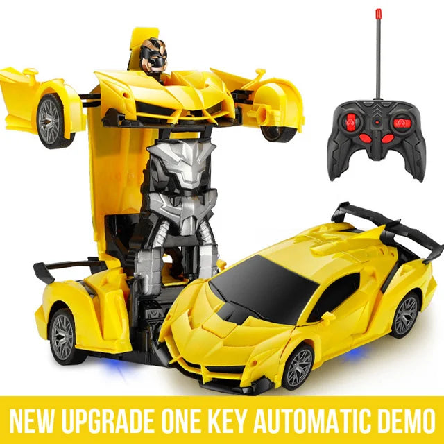 2-in-1 RC Transforming Robot Car – Kids Toy