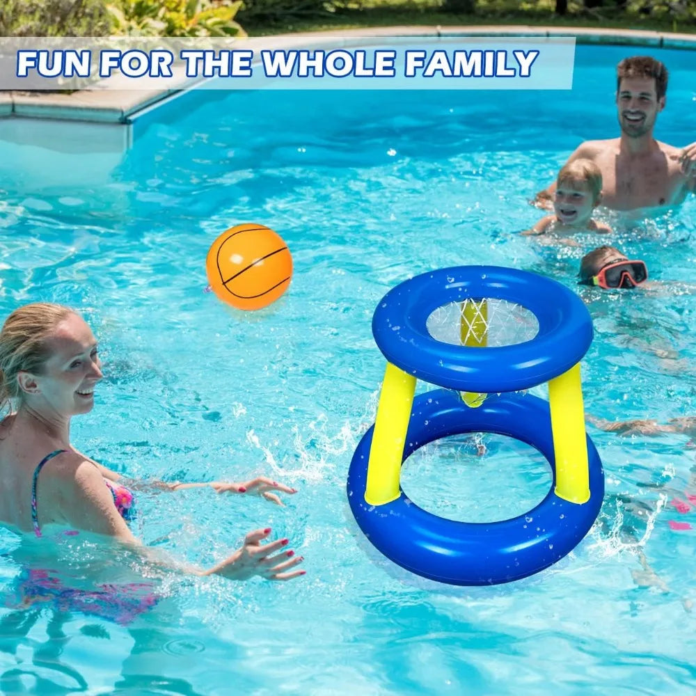 Inflatable Basketball Shooting Game – Outdoor Water Toy