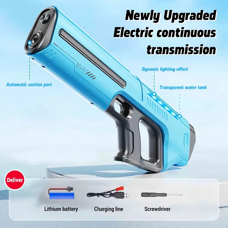 Electric Water Gun Automatic Squirt Blaster Toy
