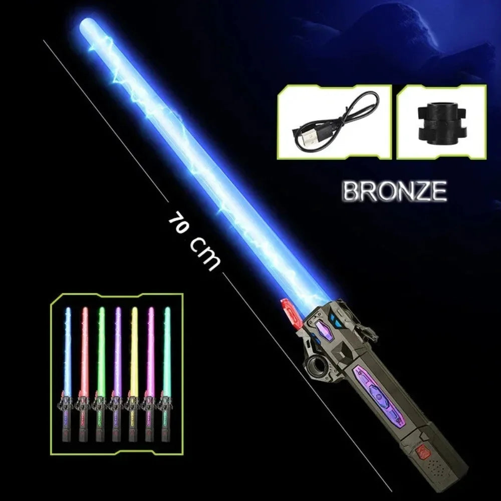 2-in-1 Glowing Music Sword – Light Toy for Kids