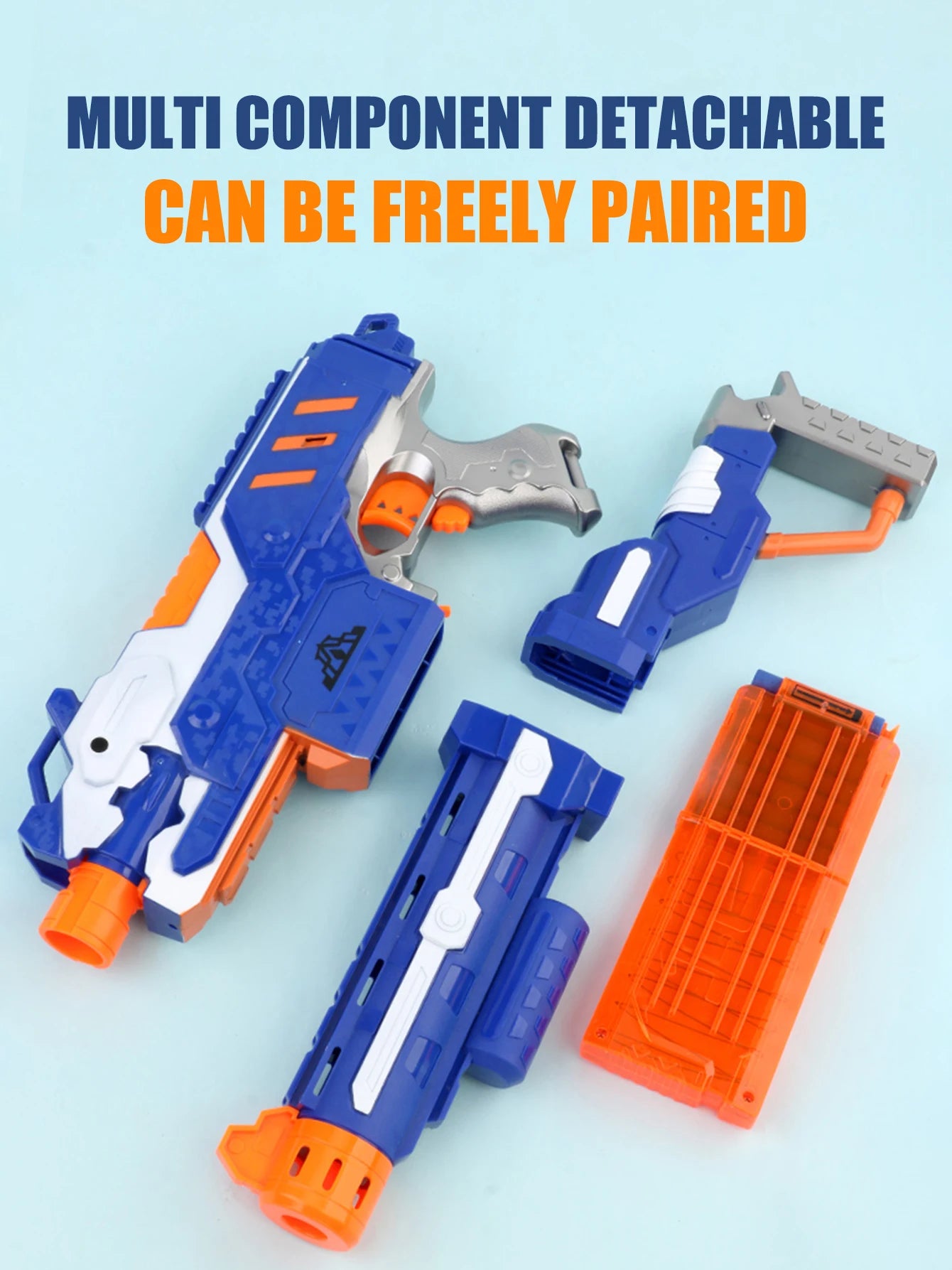 Kids Soft Bullet Submachine Gun Toy with Target