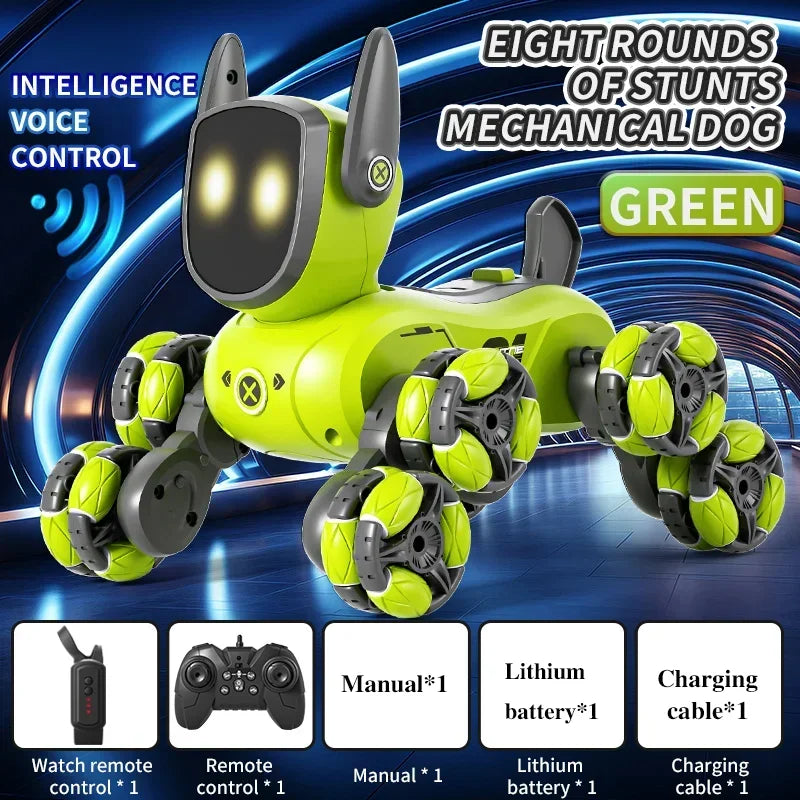 Gesture Sensing RC Stunt Dog Toy Car with Voice Interaction