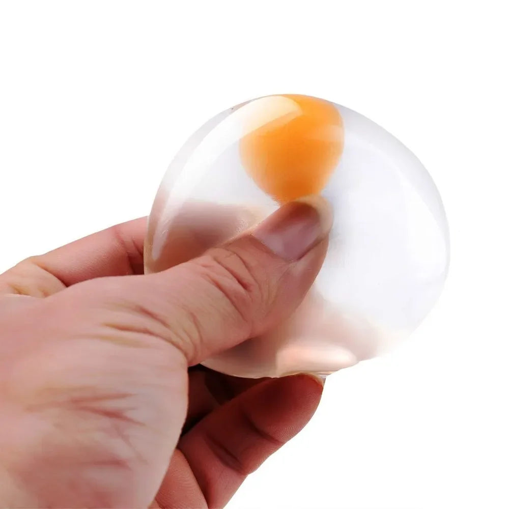 Squishy Egg Yolk Ball – Stress Relief Toy for Kids & Adults