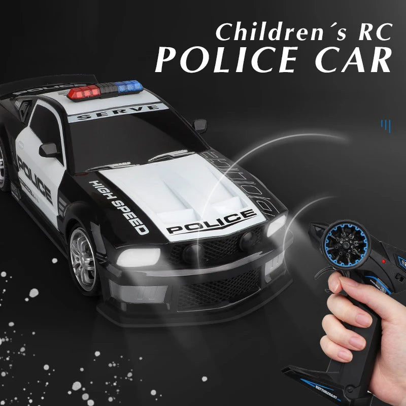 1:12 RC Police Car Toy – Fast Chase Toy with Lights
