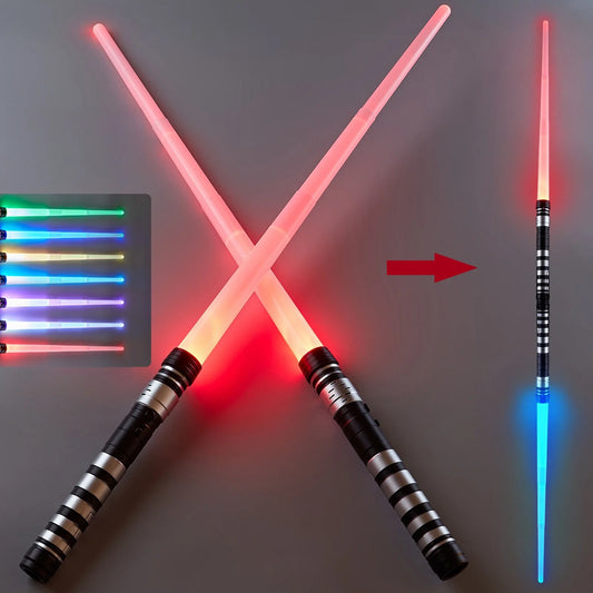 Retractable 7-Color Lightsaber Toy with Sound & Light Show