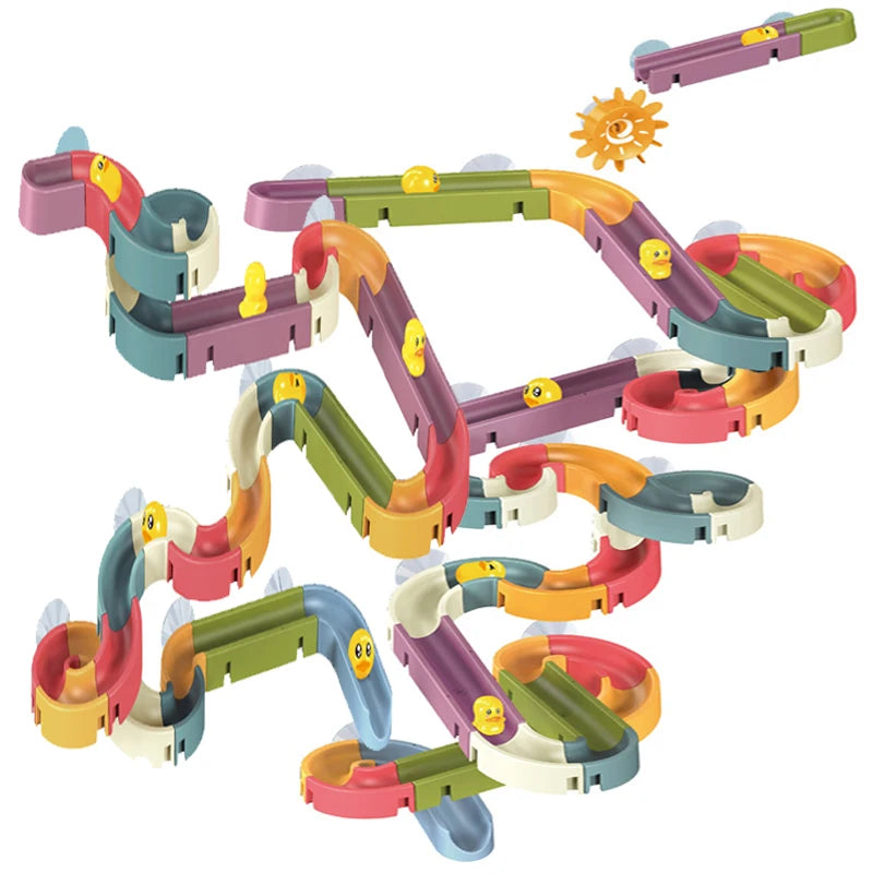 Baby Bath Toy – Duck Water Slide with Suction Cup