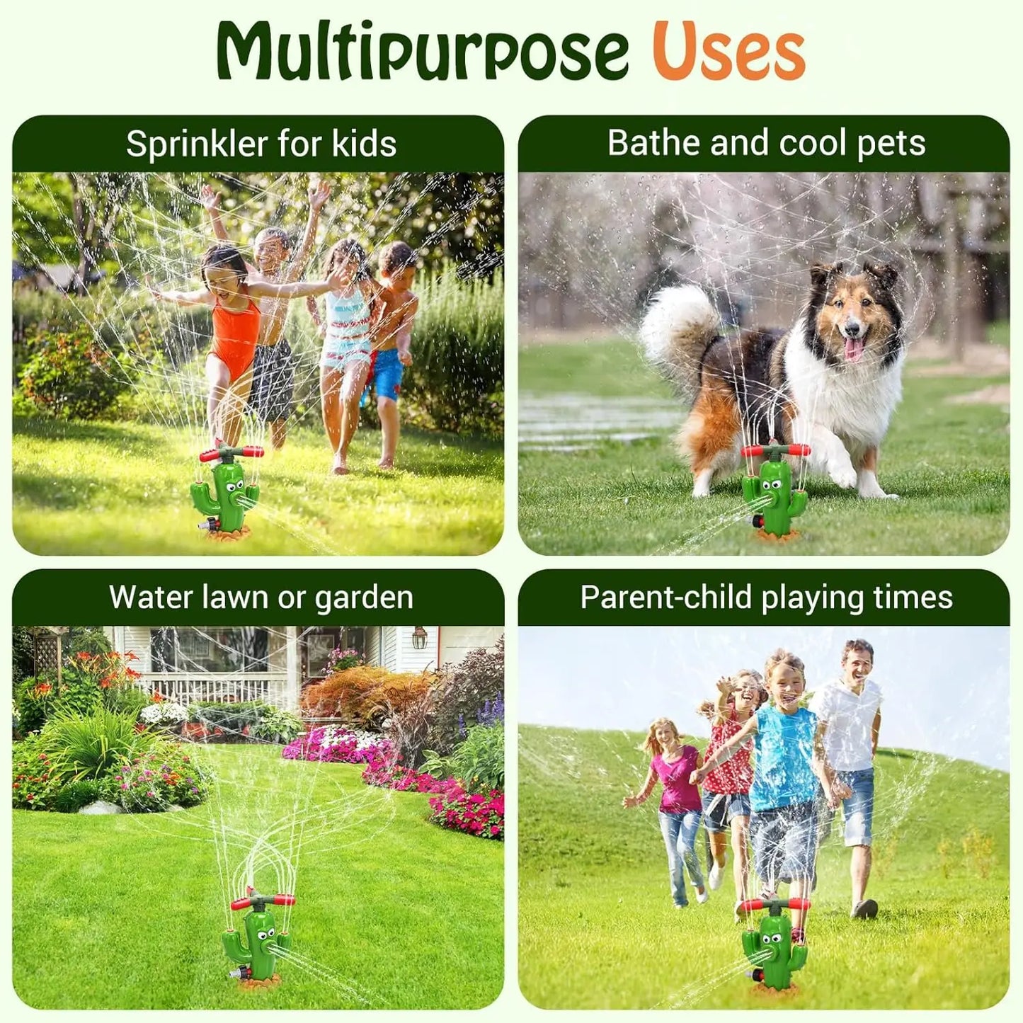 Cartoon Hydrant Sprinkler Water Spray Toy for Kids