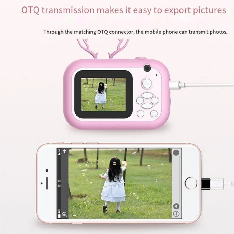 Kids 1080P HD Digital Camera Toy – Thermal Print Selfie Gift