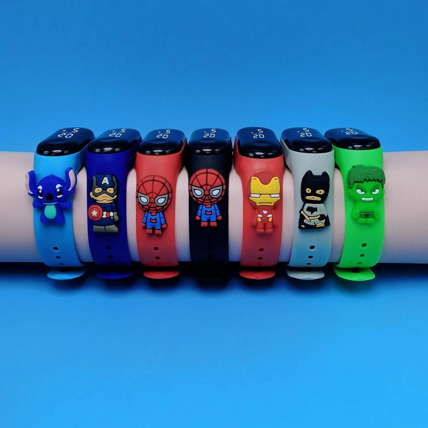 Marvel Cartoon Children's Watch Toy with Display Waterproof