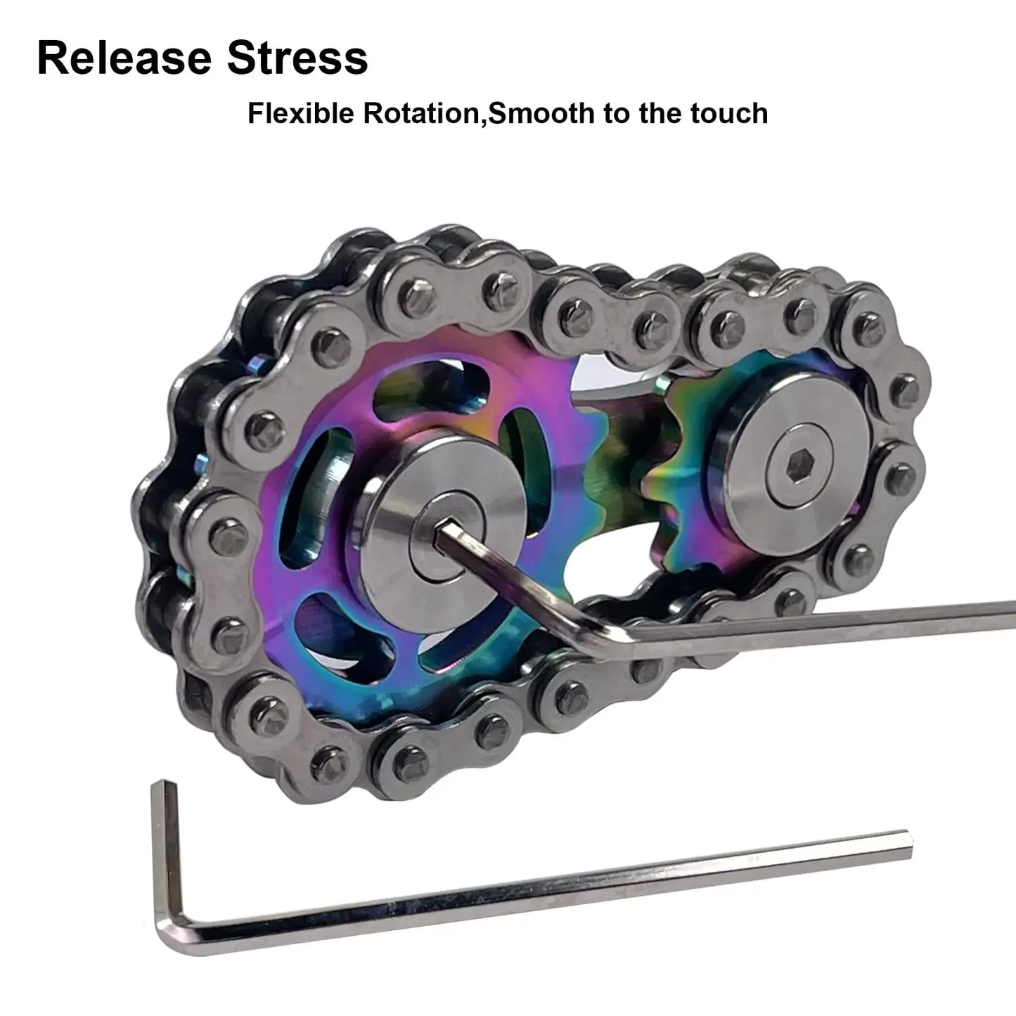 Metal Gear Fidget Spinner – Stress Relief Toy for Adults