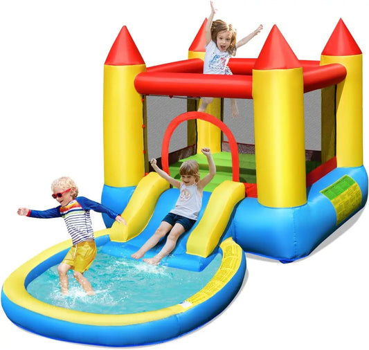 Inflatable Water Slide & Bounce House – Kids Splash Play Combo