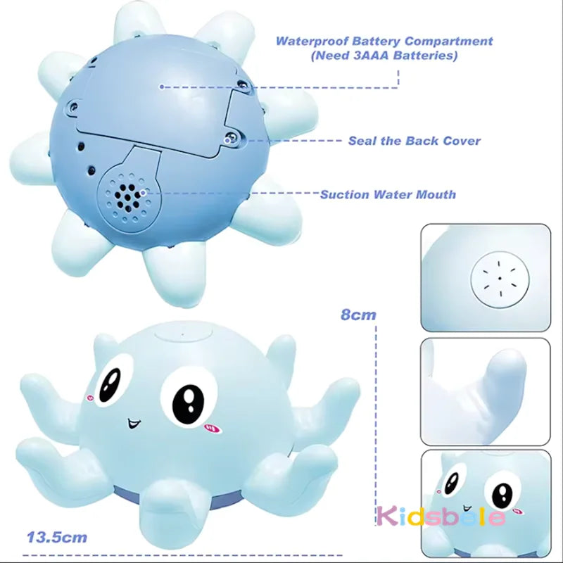 Light-Up Musical Octopus – Baby Bath Water Toy