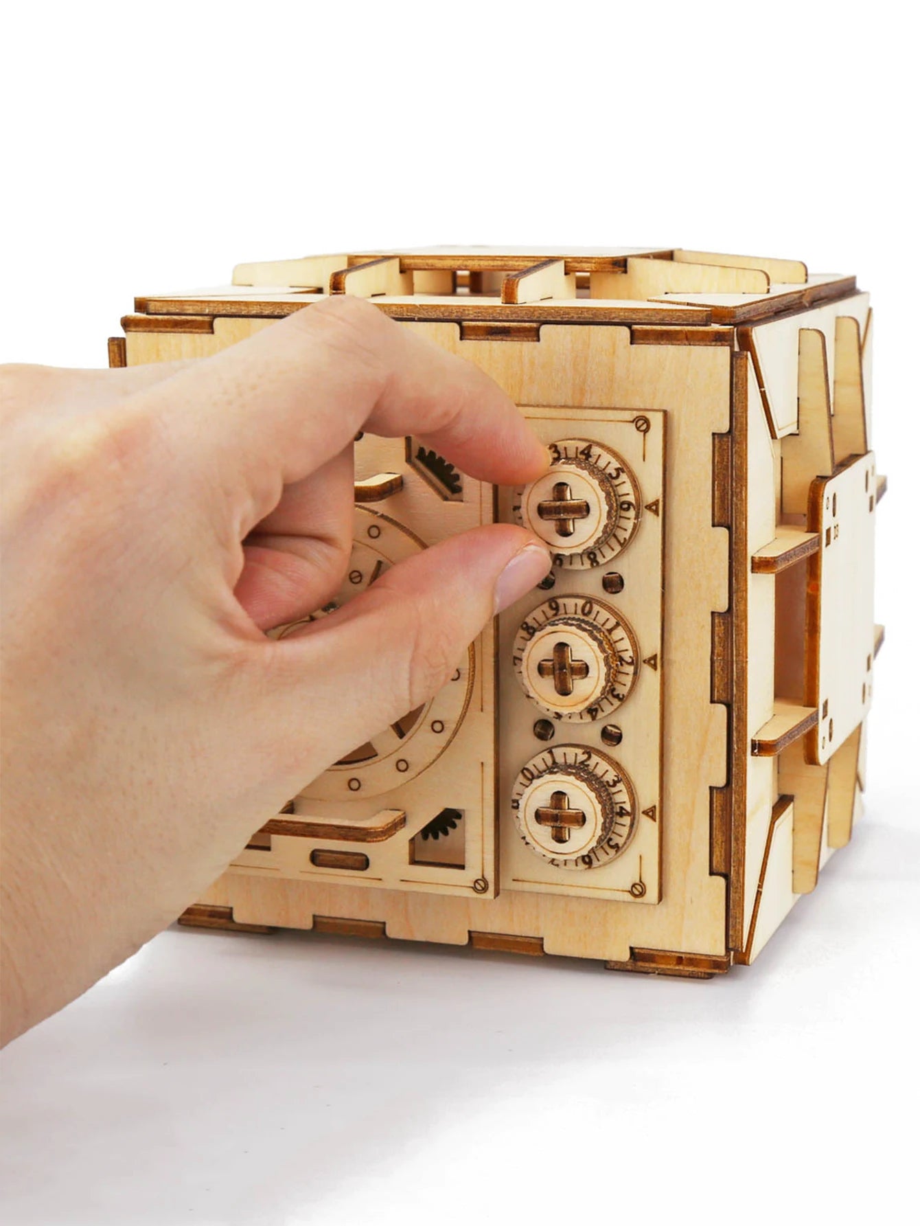 3D Wooden Puzzle Locker Box Toy