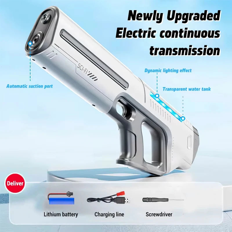 Electric Water Gun Automatic Squirt Blaster Toy
