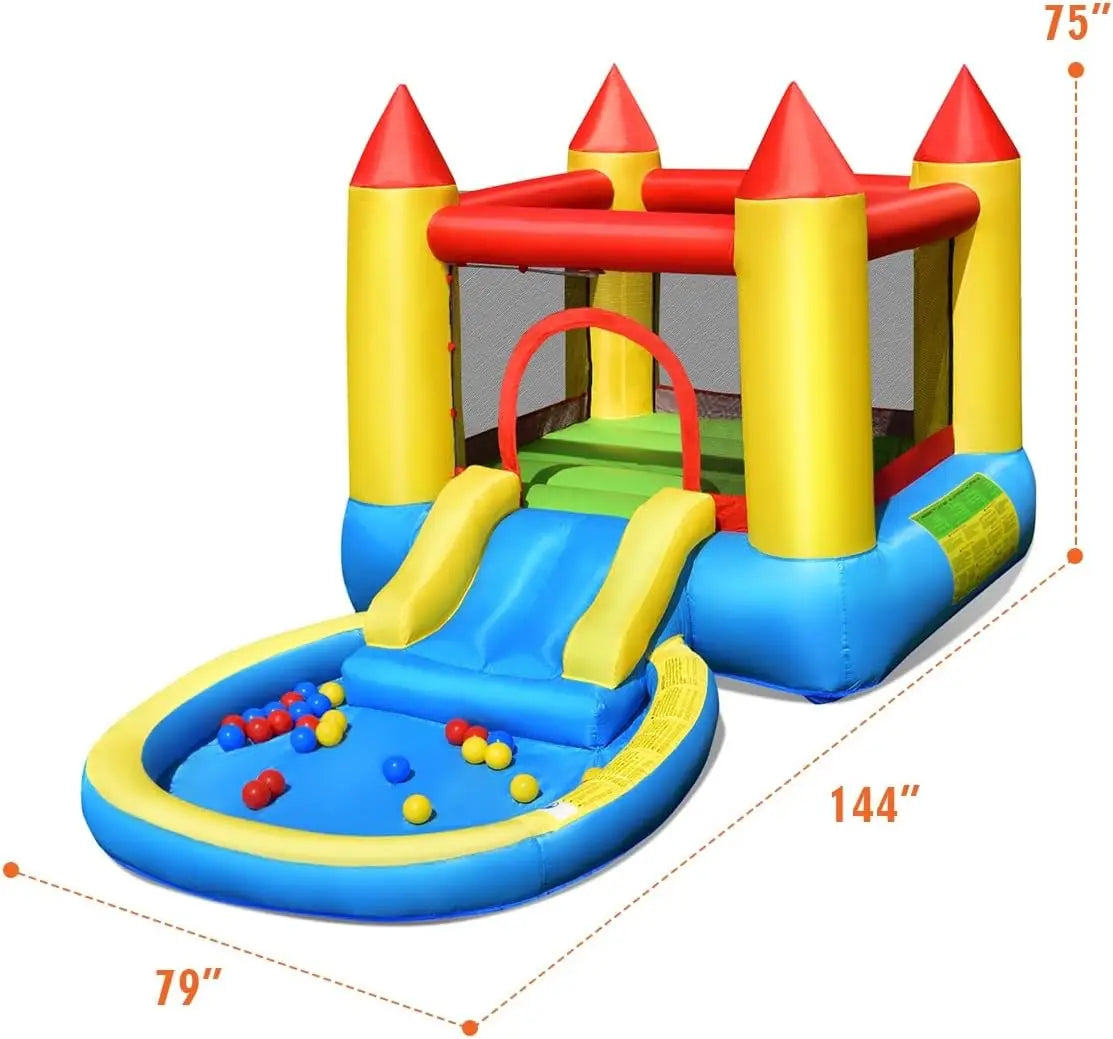 Inflatable Water Slide & Bounce House – Kids Splash Play Combo