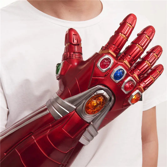 Marvel Iron Man LED Light Gloves Thanos Gauntlet Hero Thor Captain America Kids Toy