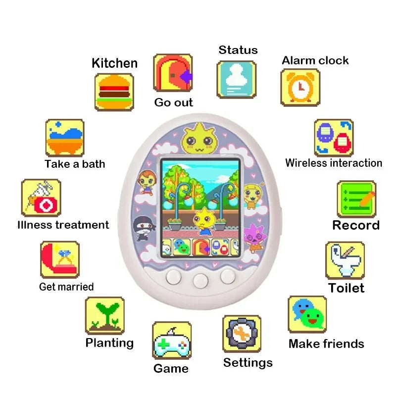 Tamagotchi Color Screen Virtual Pet – Interactive Game Toy for Kids