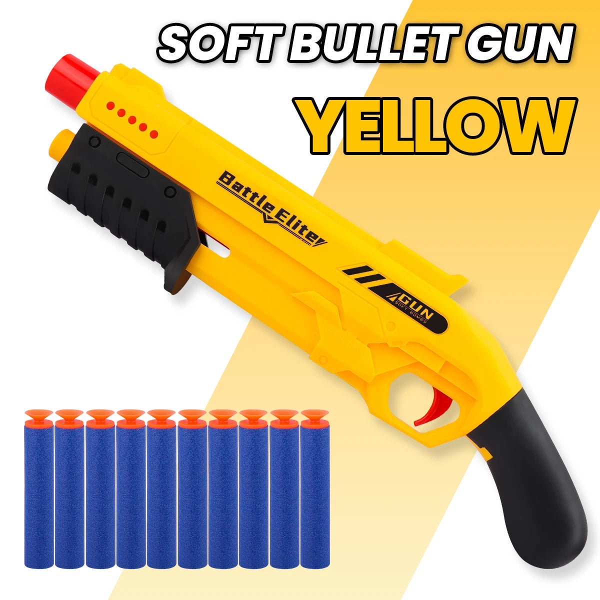 Kids Soft Bullet Blaster Foam Dart Toy Gun