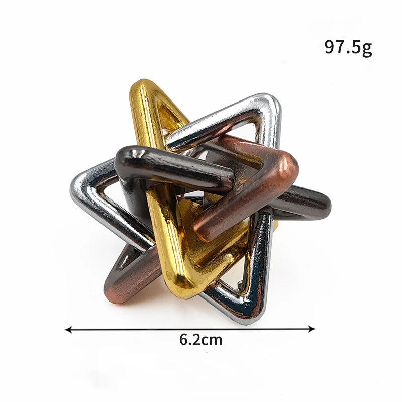 Classic Metal IQ Lock Puzzle Toy