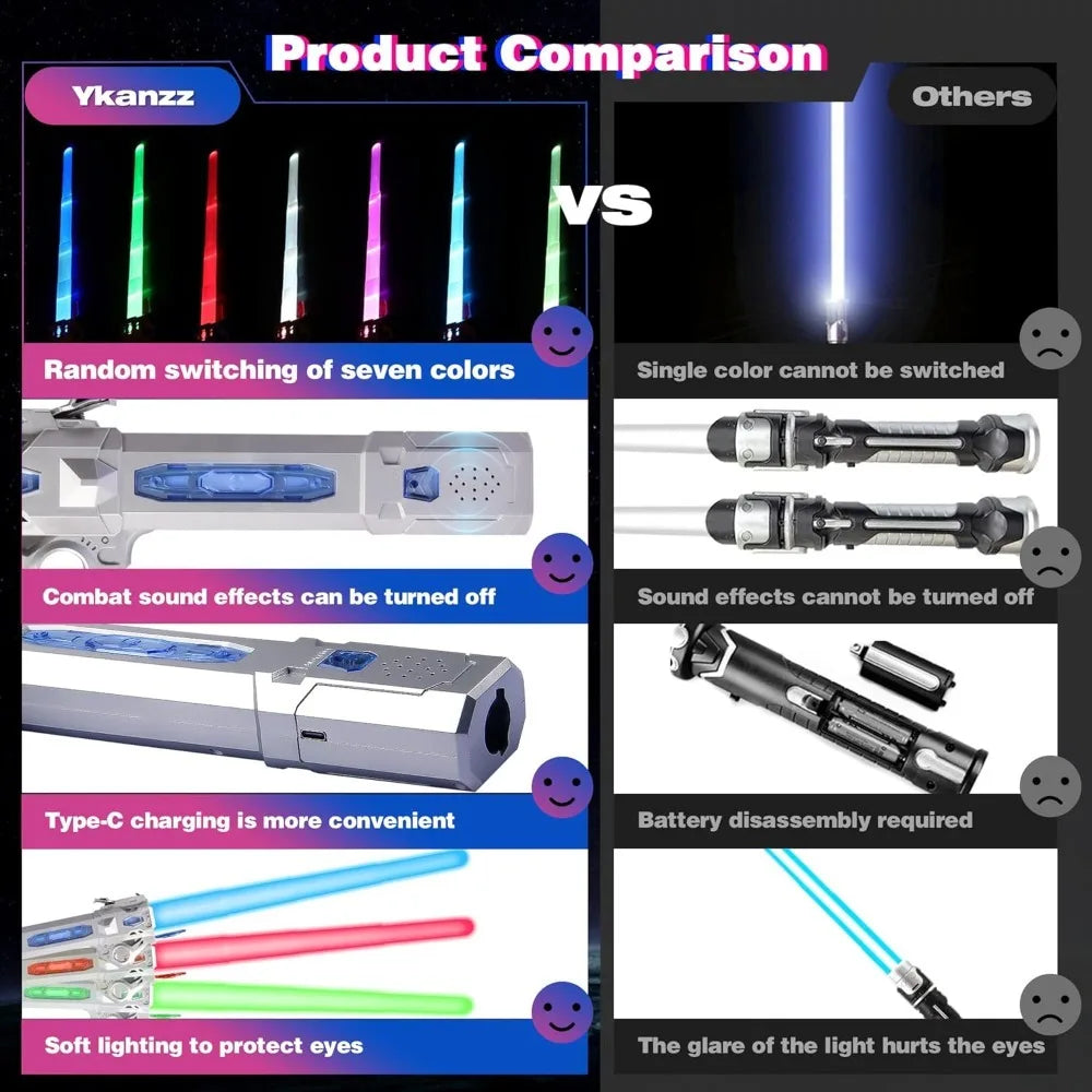 2-in-1 Glowing Music Sword – Light Toy for Kids