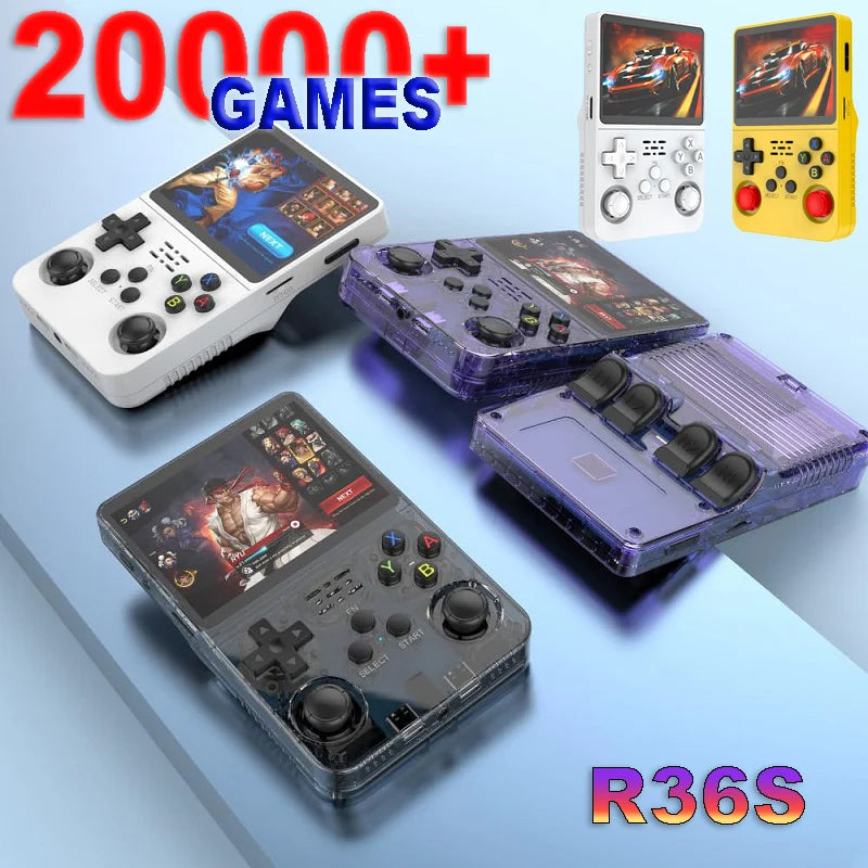 R36S Retro Handheld Game Console Toy – 3.5" IPS 128G