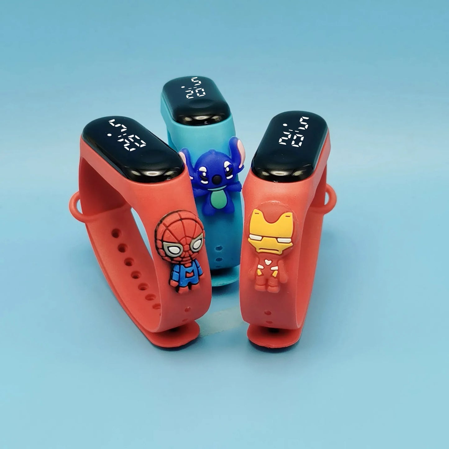 Marvel Cartoon Children's Watch Toy with Display Waterproof
