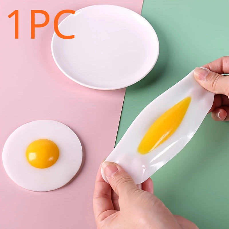 Squishy Egg Yolk Ball – Stress Relief Toy for Kids & Adults