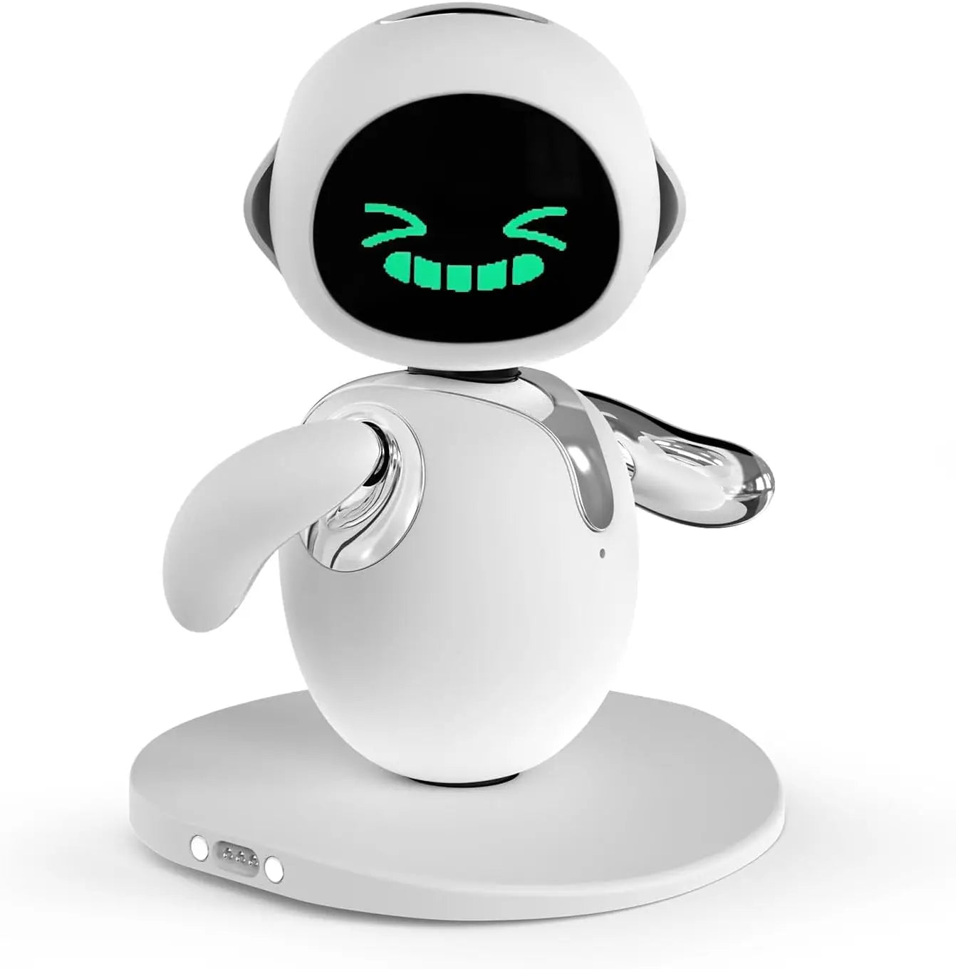 Eilik Silver Robot Pet Toy – Interactive Mini Game Companion
