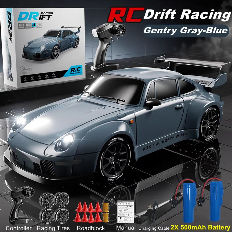 4WD RC Drift Car – High-Speed LED Toy