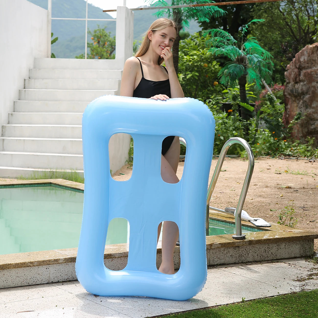 Inflatable Floating Hammock – Comfortable Pool Lounge Chair