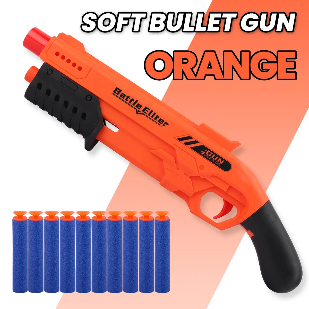 Kids Soft Bullet Blaster Foam Dart Toy Gun