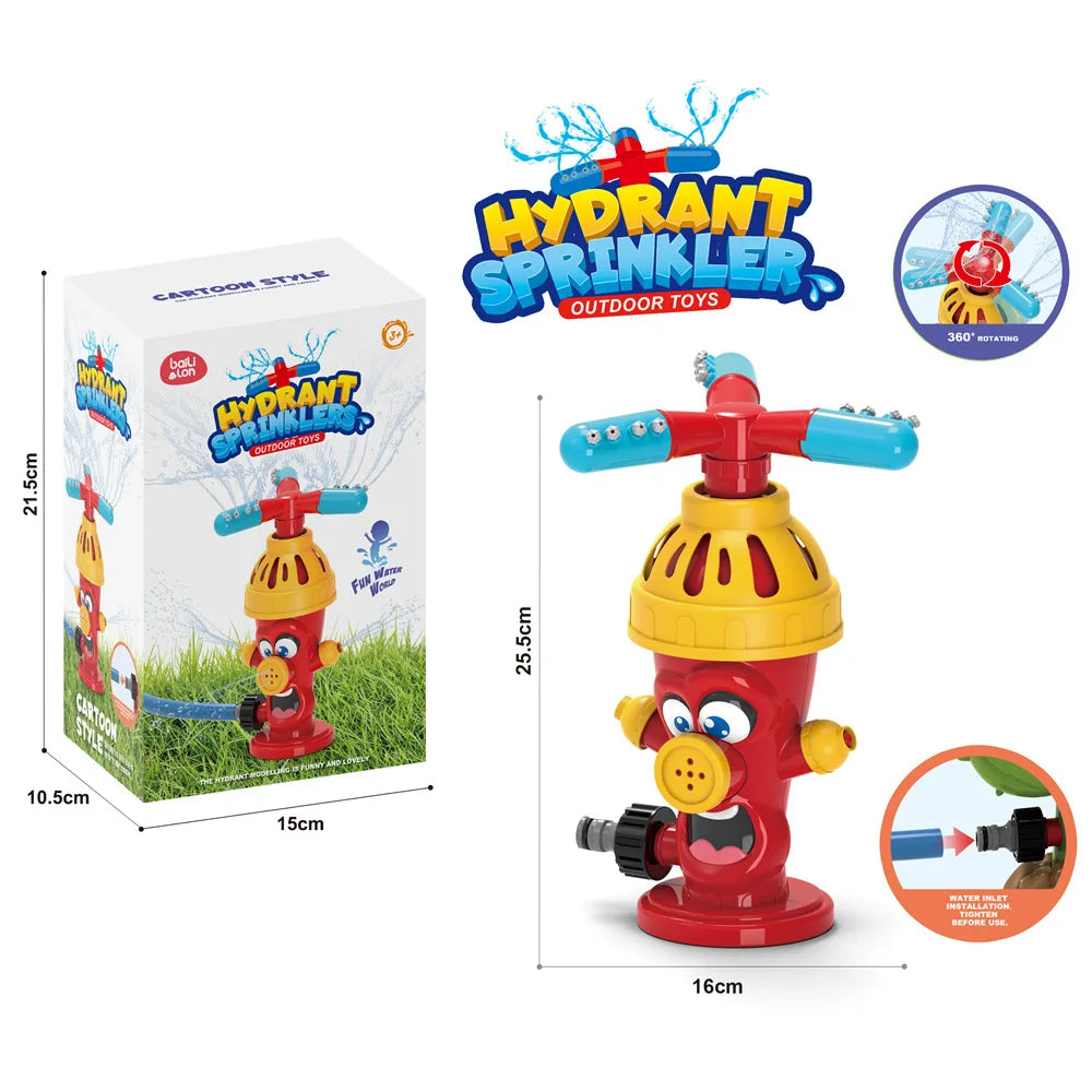 Cartoon Hydrant Sprinkler Water Spray Toy for Kids