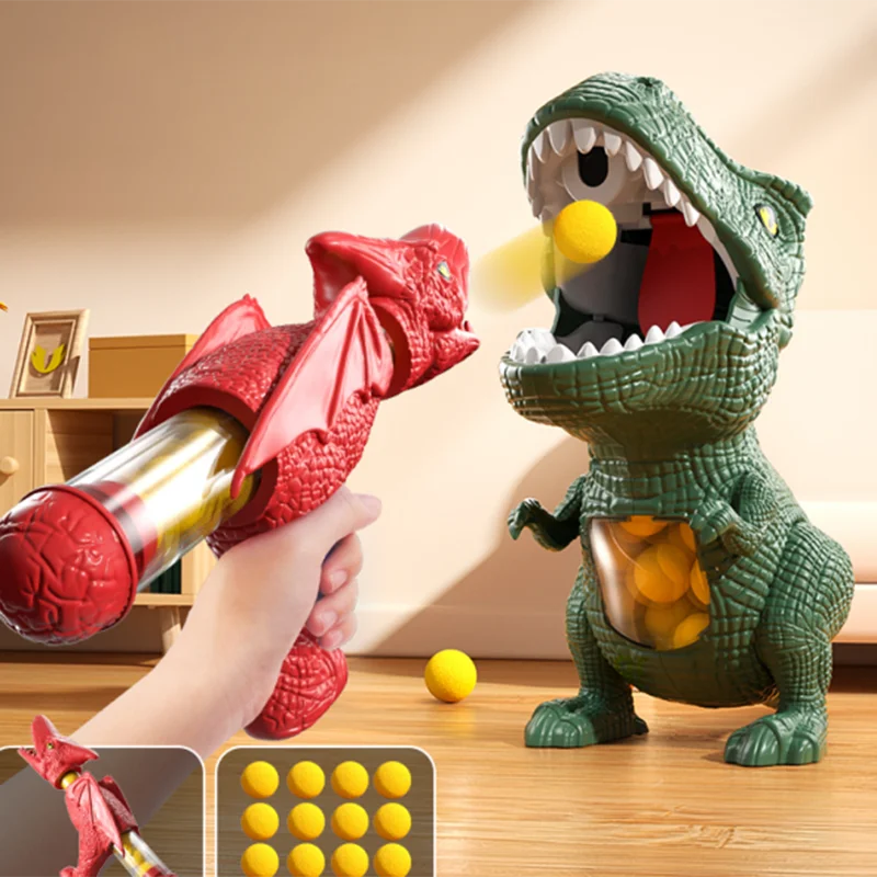 Dinosaur T-Rex Soft Bullet Shooting Toy – Parent-Child Interactive Game