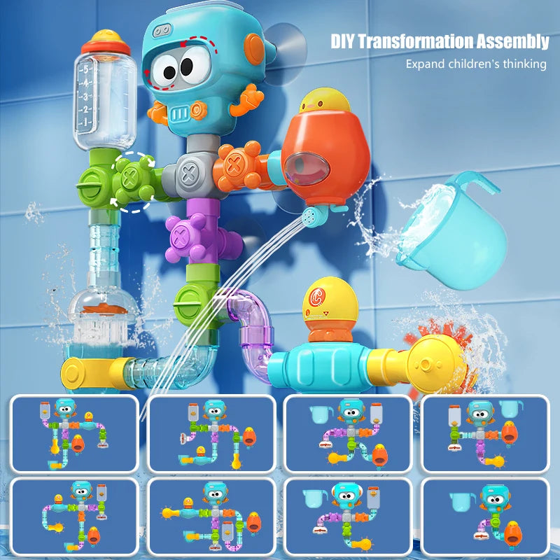 Toddler Water Toy – Bath Spinner Game with Suction Cups