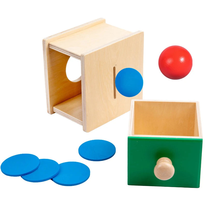 Wooden 2-in-1 Coin & Ball Box Montessori Toy – Kids Training Game