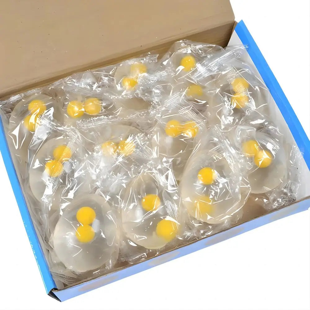 Squishy Egg Yolk Ball – Stress Relief Toy for Kids & Adults