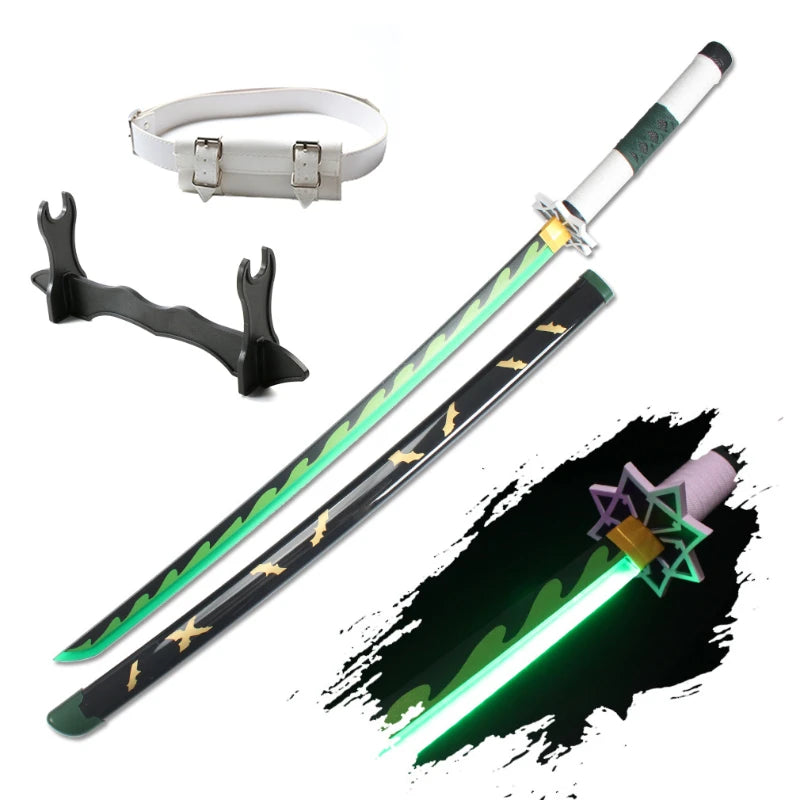 Demon Slayer 104cm Light-Up Katana Cosplay Sword with Belt & Holder